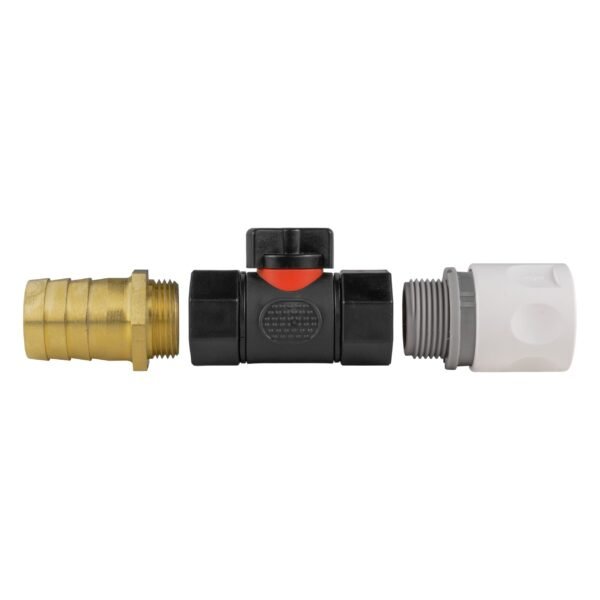 Hose connector wl with in-line bspf valve and 25mm brass – heavy duty pipe & hose fitting uk brass connectors free shipping 4