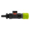 Hose connector lime with in-line bspf valve and 16mm barbed – barbed hose pipe connector uk brass connectors free shipping 1