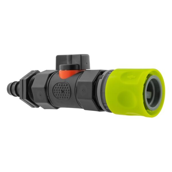 Hose connector lime with in-line bspf valve and 16mm barbed – barbed hose pipe connector uk brass connectors free shipping 2