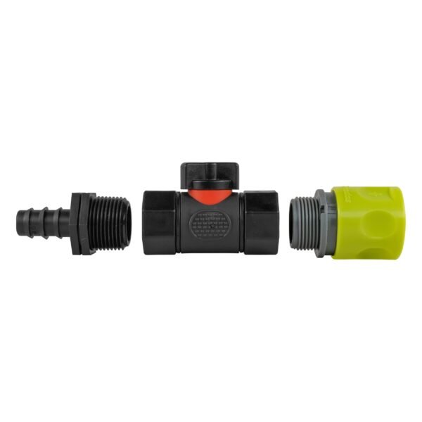 Hose connector lime with in-line bspf valve and 16mm barbed – barbed hose pipe connector uk brass connectors free shipping 4