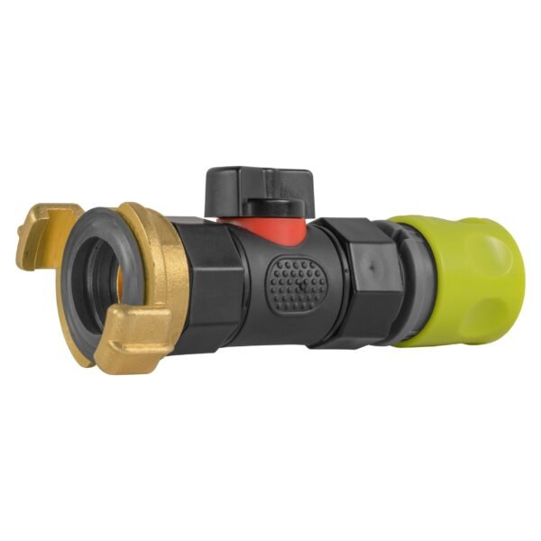 Hose connector lime with in-line bspf valve and geka type – heavy duty pipe & hose fitting uk geka fittings free shipping 9