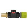 Hose connector lime with in-line bspf valve and 19mm brass – heavy duty pipe & hose fitting uk brass connectors free shipping 1