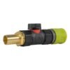 Hose connector lime with in-line bspf valve and 19mm brass – heavy duty pipe & hose fitting uk brass connectors free shipping 2