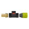 Hose connector lime with in-line bspf valve and 19mm brass – heavy duty pipe & hose fitting uk brass connectors free shipping 4