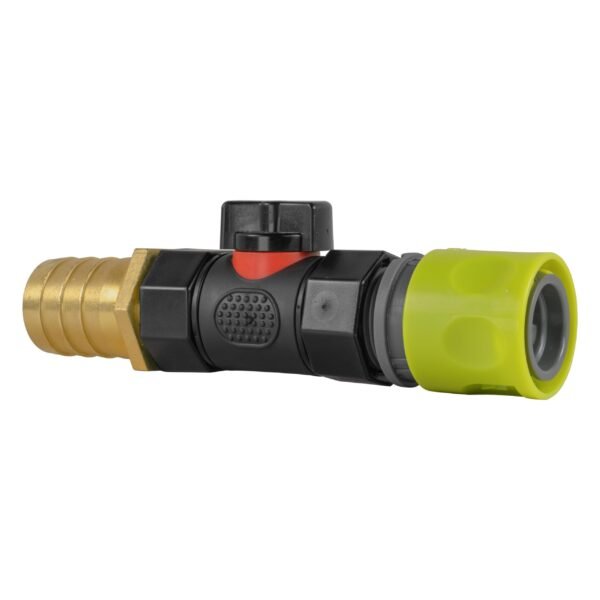 Hose Connector Lime with In-Line BSPF Valve and 25mm Brass Brass Connectors Free Shipping 7