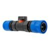 In-line bspf valve with 2 x hose connectors blue – water flow control valve uk full flow valves free shipping 2