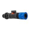 Hose Connector Blue with In-Line BSPF Valve and Water Butt