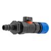 Hose connector blue with in-line bspf valve and 16mm barbed – barbed hose pipe connector uk brass connectors free shipping 35