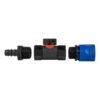 Hose connector blue with in-line bspf valve and 16mm barbed – barbed hose pipe connector uk brass connectors free shipping 37
