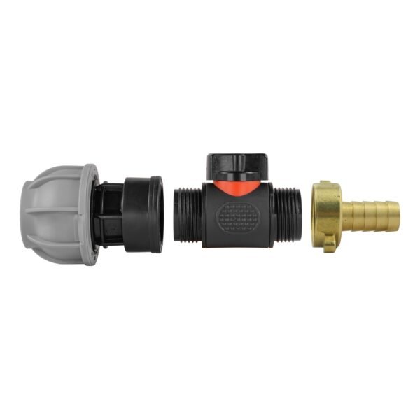20mm mdpe straight with in-line bspm valve and 13mm brass – heavy duty pipe & hose fitting uk mdpe fittings free shipping 4