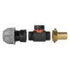 20mm mdpe straight with in-line bspm valve and 19mm brass – heavy duty pipe & hose fitting uk mdpe fittings free shipping 35