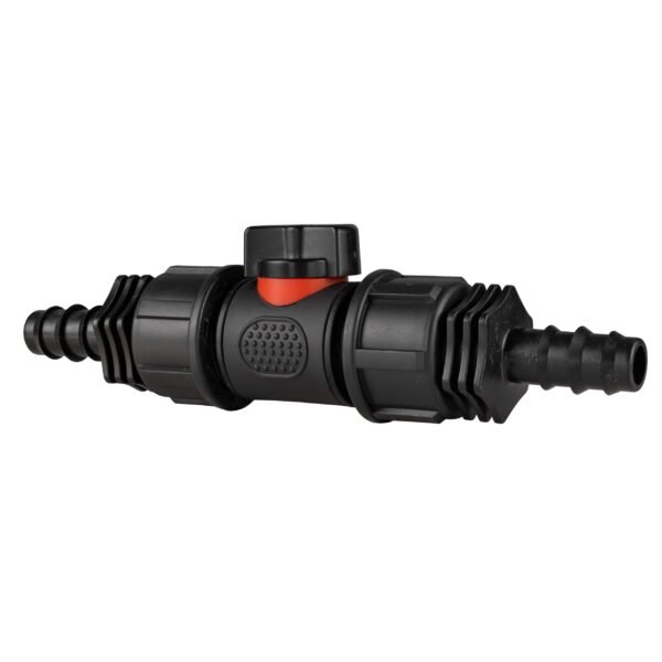 In-line bspm valve with 2 x 16mm barbed straight connectors – barbed hose pipe connector uk full flow valves free shipping 2
