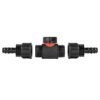 In-line bspm valve with 2 x 16mm barbed straight connectors – barbed hose pipe connector uk full flow valves free shipping 4