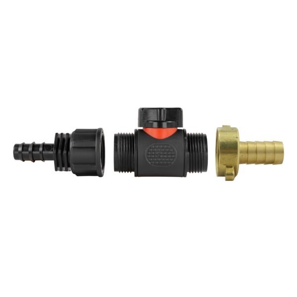 16mm barbed straight with in-line bspm valve and 13mm brass – barbed hose pipe connector uk full flow valves free shipping 9