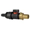 16mm Barbed Straight with In-Line BSPM Valve and 19mm Brass