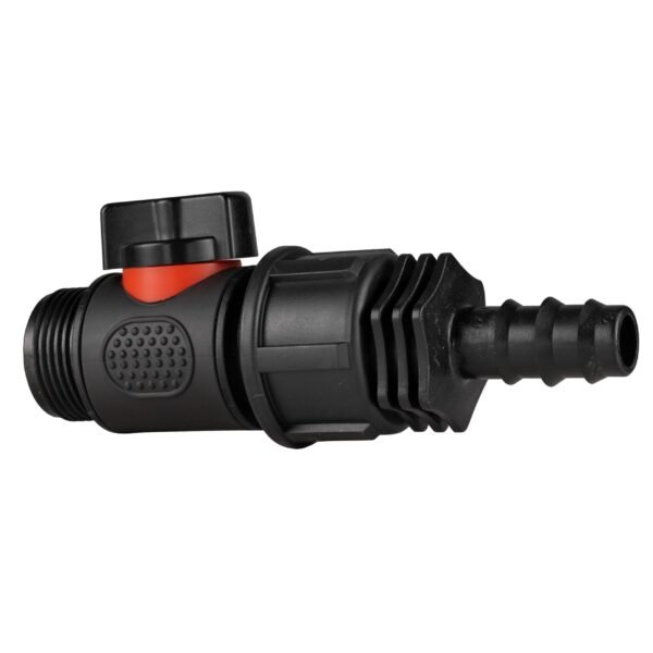 16mm barbed straight with in-line bspm threaded valve – barbed hose pipe connector uk full flow valves free shipping 5