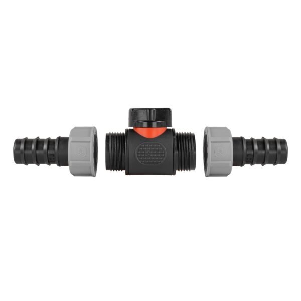 In-line bspm valve with 2 x 20mm barbed straight connectors – barbed hose pipe connector uk full flow valves free shipping 4