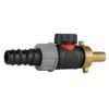 20mm barbed straight with in-line bspm valve and 13mm brass – barbed hose pipe connector uk full flow valves free shipping 31