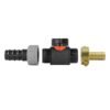 20mm barbed straight with in-line bspm valve and 13mm brass – barbed hose pipe connector uk full flow valves free shipping 33