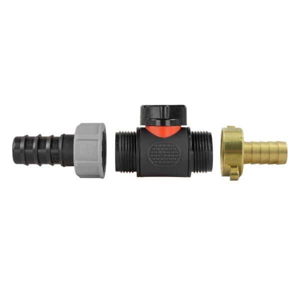 20mm barbed straight with in-line bspm valve and 13mm brass – barbed hose pipe connector uk full flow valves free shipping 9
