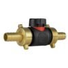 In-line bspm valve with 2 x 13mm brass barb connectors – heavy duty pipe & hose fitting uk full flow valves free shipping 2