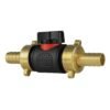 In-line bspm valve with 2 x 13mm brass barb connectors – heavy duty pipe & hose fitting uk full flow valves free shipping 3