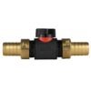 In-line bspm valve with 2 x 19mm brass barb connectors – heavy duty pipe & hose fitting uk brass connectors free shipping 1
