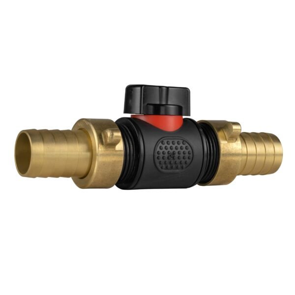 In-line bspm valve with 2 x 19mm brass barb connectors – heavy duty pipe & hose fitting uk brass connectors free shipping 2