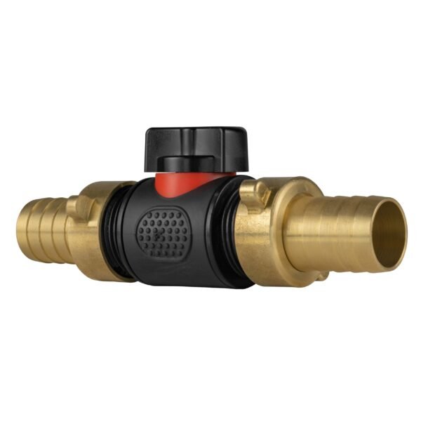 In-line bspm valve with 2 x 19mm brass barb connectors – heavy duty pipe & hose fitting uk brass connectors free shipping 3