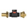 19mm brass barb with in-line bspm valve and geka type – heavy duty pipe & hose fitting uk geka fittings free shipping 35
