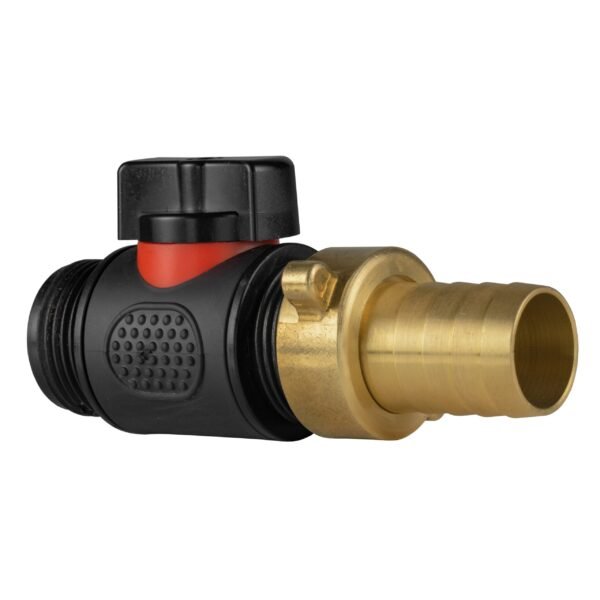 19mm brass barb with in-line bspm threaded valve – barbed hose pipe connector uk brass connectors free shipping 5