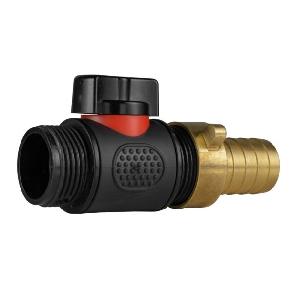 19mm brass barb with in-line bspm threaded valve – barbed hose pipe connector uk brass connectors free shipping 7