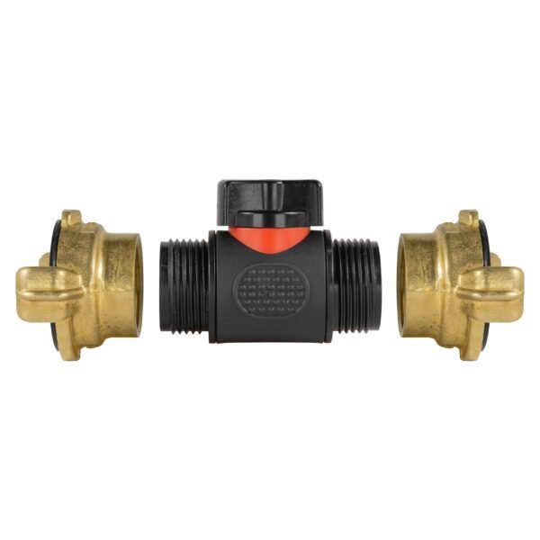 In-line bspm valve with 2 x geka type connectors – heavy duty pipe & hose fitting uk geka fittings free shipping 9