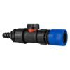 Hose connector blue with in-line bspm valve and 16mm barbed – barbed hose pipe connector uk brass connectors free shipping 27
