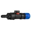Hose connector blue with in-line bspm valve and 16mm barbed – barbed hose pipe connector uk brass connectors free shipping 29