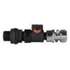 Water butt connector 3/4 inch bsp with bspf-quick connect valve and 1/2 inch zinc chrome hose connector – heavy duty pipe & hose fitting uk water butt fittings free shipping 1