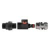 Water butt connector 3/4 inch bsp with bspf-quick connect valve and 1/2 inch zinc chrome hose connector – heavy duty pipe & hose fitting uk water butt fittings free shipping 4