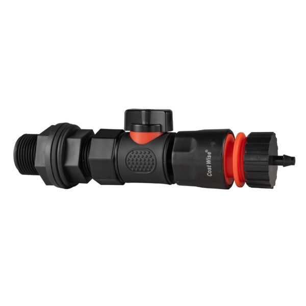 Water butt connector 3/4 inch bsp with bspf-quick connect valve and 4mm micro barb hose connector – heavy duty pipe & hose fitting uk water butt fittings free shipping 5