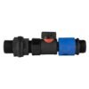 Water butt connector 3/4 inch bsp with bspf-quick connect valve – heavy duty blue/black hose connector water butt fittings free shipping 1