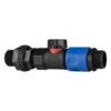 Water butt connector 3/4 inch bsp with bspf-quick connect valve – heavy duty blue/black hose connector water butt fittings free shipping 2