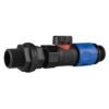 Water butt connector 3/4 inch bsp with bspf-quick connect valve – heavy duty blue/black hose connector water butt fittings free shipping 3