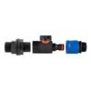 Water butt connector 3/4 inch bsp with bspf-quick connect valve – heavy duty blue/black hose connector water butt fittings free shipping 4