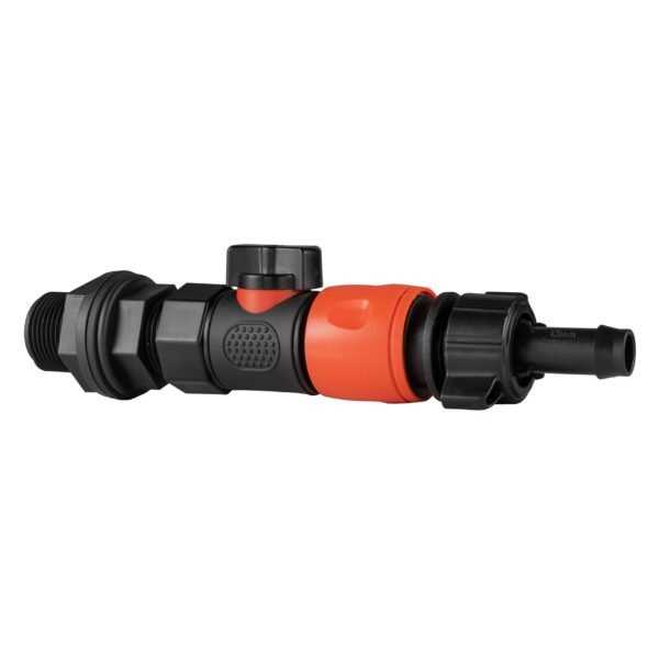Water butt connector 3/4 inch bsp with bspf-quick connect valve and 16mm barb hose connector – heavy duty pipe & hose fitting uk water butt fittings free shipping 2
