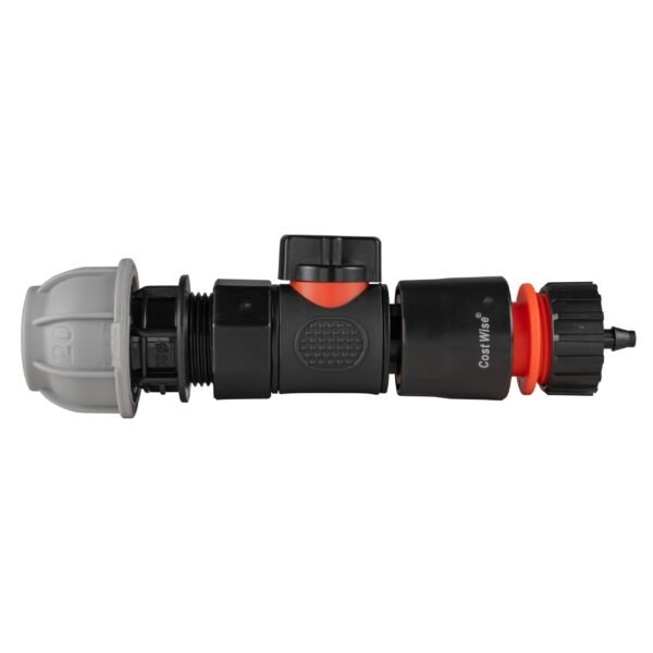 20mm mdpe straight with bspf-quick connect valve & hose – heavy duty pipe & hose fitting uk
