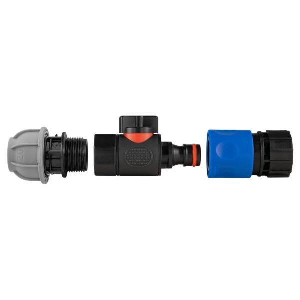 20mm mdpe straight with bspf-quick connect valve & hose – heavy duty pipe & hose fitting uk mdpe fittings free shipping 9