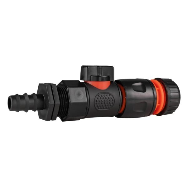 16mm Barbed Straight with BSPF-Quick Connect Valve & Hose