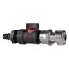 16mm barbed straight with bspf-quick connect valve & hose full flow valves free shipping 3