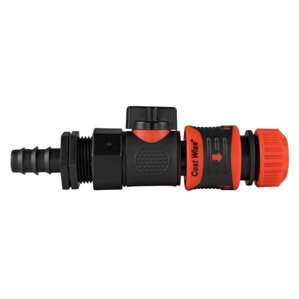 16mm Barbed Straight with BSPF-Quick Connect Valve & Hose Full Flow Valves Free Shipping 7