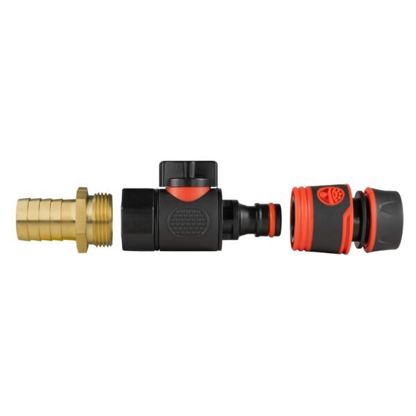 19mm brass barb with bspf-quick connect valve & hose – barbed hose pipe connector uk brass connectors free shipping 9