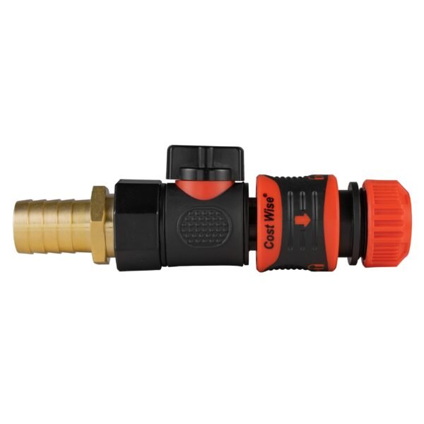 19mm brass barb with bspf-quick connect valve & hose – barbed hose pipe connector uk brass connectors free shipping 5